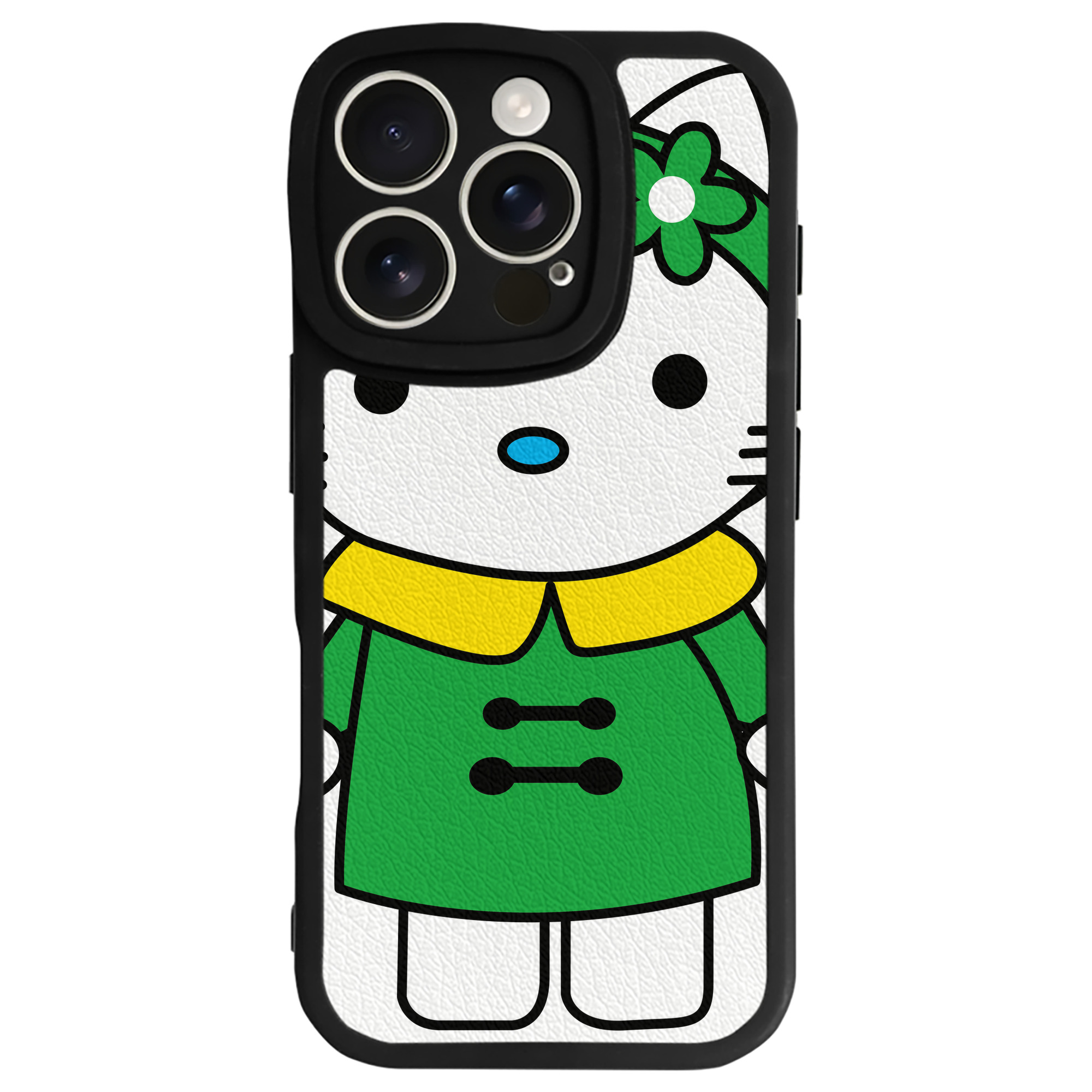 （画像用） Hello Kitty ハローキティ 【iPhone 16シリーズ対応】シリコンスマホケース（レザー調） 材質：シリコン